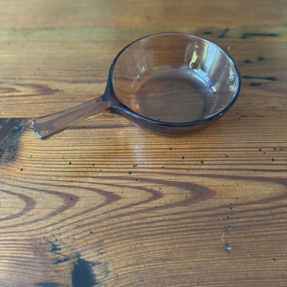 Pyrex Visions Cookware Amber .5 L Small Pot Sauce Pan NO Lid Made USA - Picture 4 of 8